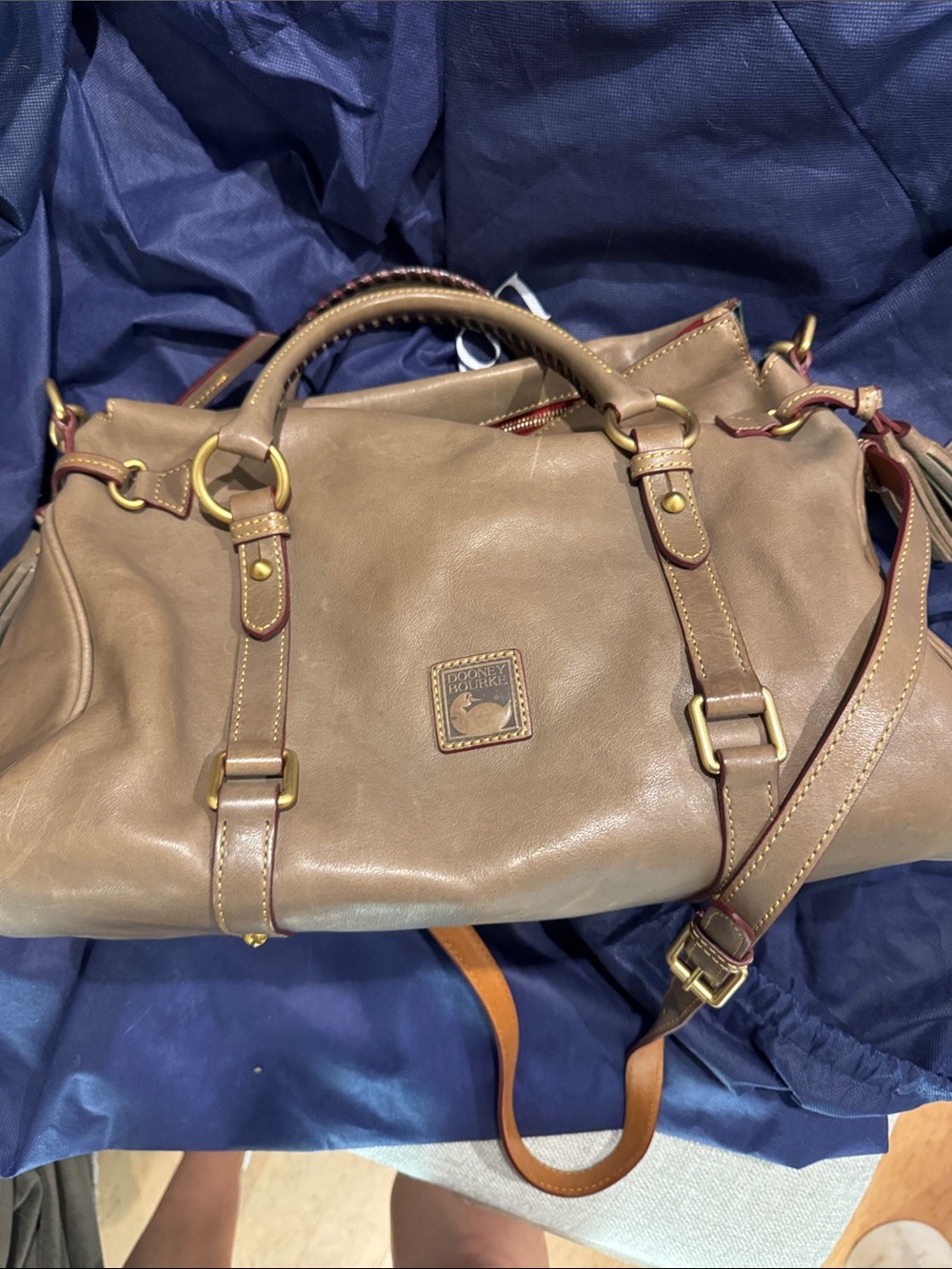 Leather handbag lot: Dooney and Bourke, Coach, Brahmin. - Picture 8 of 13